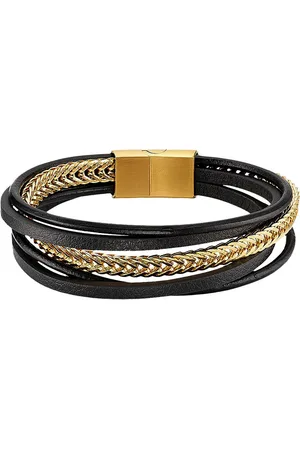 Bruno Banani Armband Sieraad cadeau roestvrijstalen armband van leerimitatie