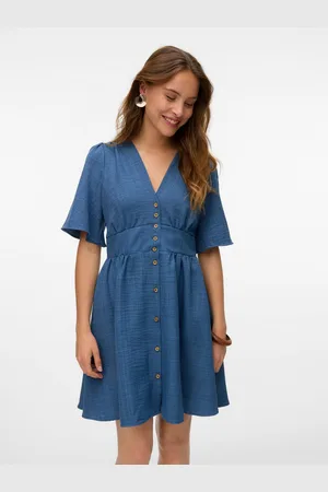 VERO MODA Mini-jurk VMMELANEY 2/4 SHORT DRESS WVN NOOS