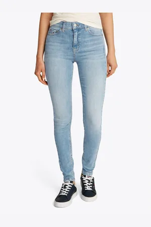 Tommy Hilfiger Skinny fit jeans Nora Mid Rise Skinny Fit met wasbeurt, met logo-badge