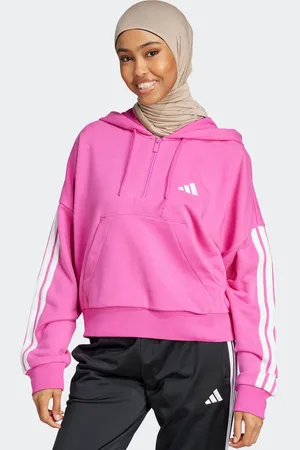 adidas Hoodie W 3S FT QZ HD