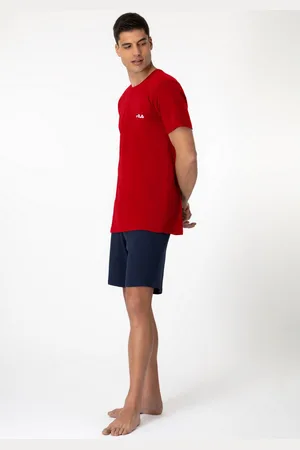 Fila Shortama Broek met elastische logoband en kortarmshirt (2-delig, 2-delig)