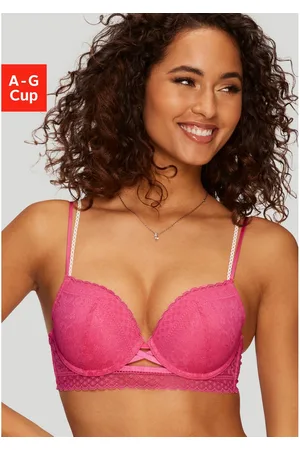 vivance collection Push-up-bh Viola met kant van deels gerecycled polyamide, sexy lingerie