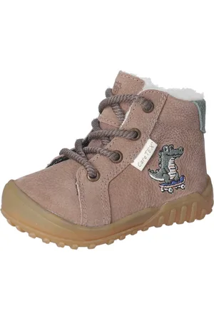 Pepino by Ricosta Babyschoentjes Dusty WMS: wijd Babystiefel, winterlaars, veterschoen met verwarmende schapenwol