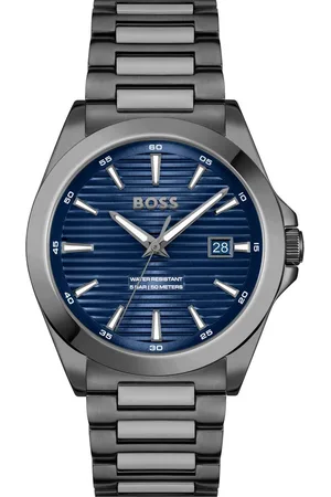 HUGO BOSS Kwartshorloge Strike Horloge, dameshorloge, herenhorloge, stalen band, analoog, dag