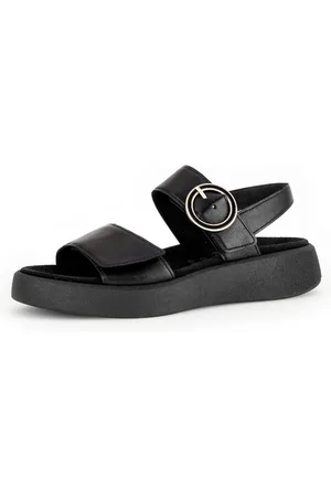 Gabor Sleehaksandaaltjes Florence , plateau, zomerschoen, riemchensandaal, comfort-schoen in breedte (=breed)