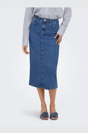 ONLY Jeans rok ONLWONDER MIDI BACK SLIT SKIRT PIM DNM