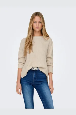 ONLY Trui met ronde hals ONLLUNA LS O-NECK PULLOVER KNT NCA