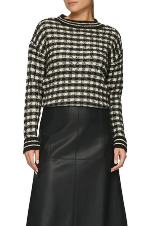 QS by s.Oliver Imitatieleren rok met decoratieve stiksels