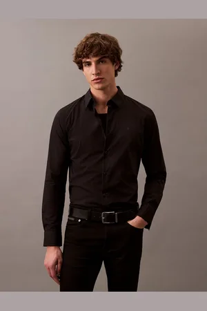 Calvin Klein Overhemd met lange mouwen LS SOLID STRETCH SLIM SHIRT