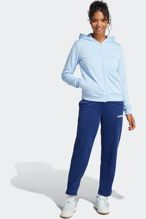 adidas Trainingspak W LINEAR TS Trainingsjack met capuchon, trainingspak (2-delig)