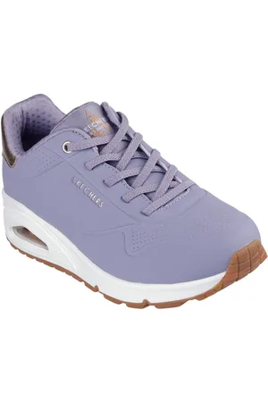 Skechers Slip-on sneakers UNO SHIMMER AWAY Slipper, vrijetijdsschoen, plateau sneaker met modieuze sleehak