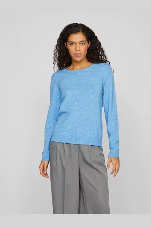 VILA Trui met ronde hals VIRIL O-NECK L/S KNIT TOP - NOOS