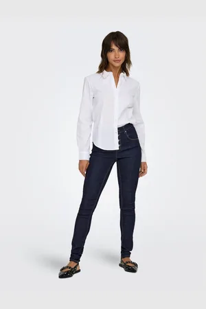 ONLY Skinny fit jeans ONLRAIN HW SK VIS BUTTON PUSH UP DNM PIM