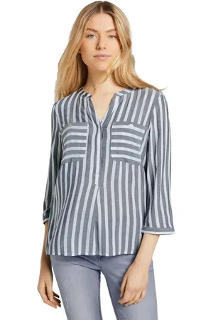 TOM TAILOR Blouse zonder sluiting met verborgen knoopsluiting
