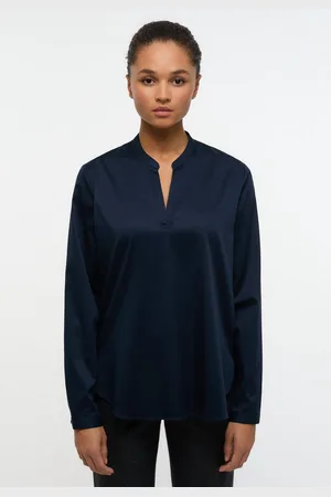 ETERNA Lange blouse Loose fit EASY IRON (gemakkelijk te strijken)