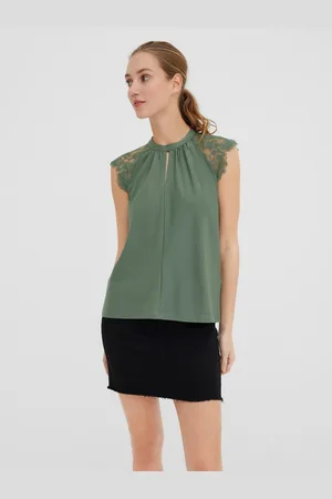 VERO MODA Kanten top VMMILLA SL LACE TEE