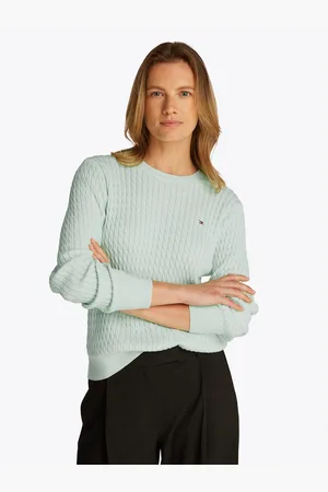 Tommy Hilfiger Trui met ronde hals CO CABLE C-NK LS SWEATER