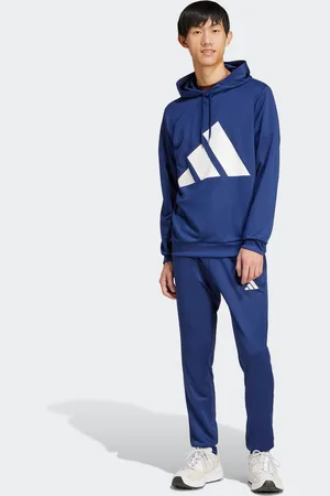 adidas Trainingspak M BL FT HD TS van zacht french-terry materiaal, hoodie (2-delig)