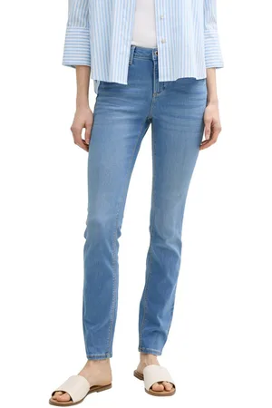 TOM TAILOR Skinny fit jeans in blauwe wassing