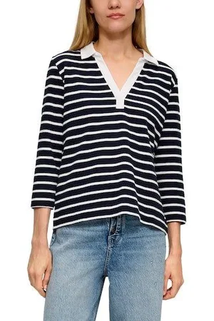 QS by s.Oliver Shirt met lange mouwen in heuplang model