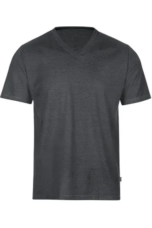 Trigema T-shirt V-Shirt DELUXE katoen (1-delig)