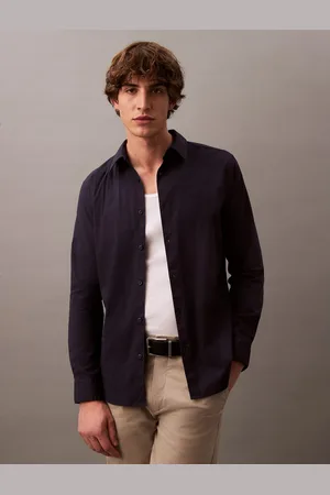 Calvin Klein Overhemd met lange mouwen LS SOLID STRETCH SLIM SHIRT