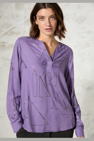 CECIL Blouse met lange mouwen met folieprint