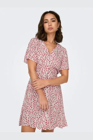 ONLY Mini-jurk ONLEVIDA S/S SHORT DRESS WVN NOOS