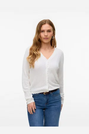 VERO MODA Vest VMLUXLIGHT POINTELLE LS V-HALS CARDIGAN