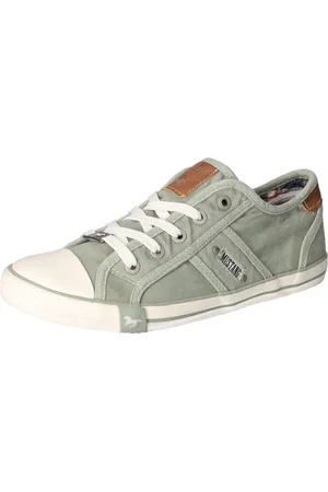 Mustang Sneakers , vrijetijdsschoen, lage schoen, veterschoen met mustang merklabel