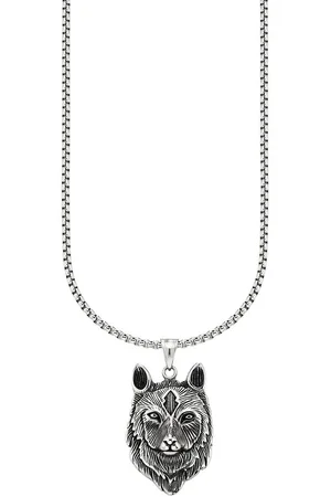 Bruno Banani Ketting met hanger Sieraad cadeau halsketting met hanger in wolfskop-look