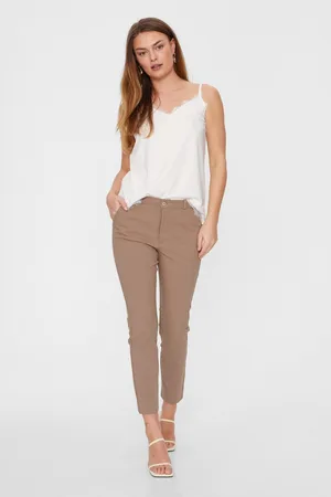 Freequent Stoffen broek FQSOLVEJ enkel-lang in chino-stijl