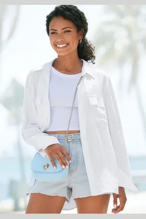 vivance collection Overhemdblouse van zachte lyocellkwaliteit, luchtige damesblouse, casual-chic