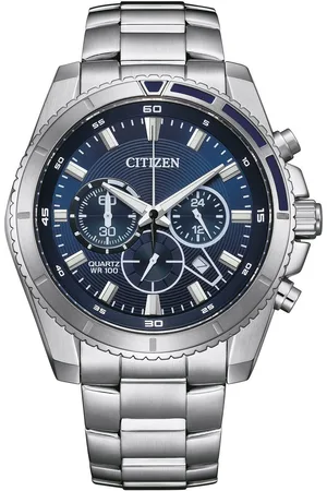 Citizen Chronograaf AN8200-50A Horloge, quartzhorloge, herenhorloge, stalen armband