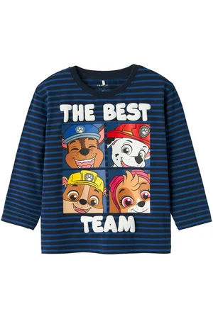 NAME IT Shirt met lange mouwen NMMJASPER PAW LS NREG TOP CPLG