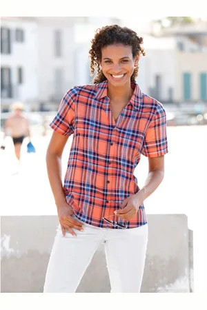 Casual Looks Geruite blouse