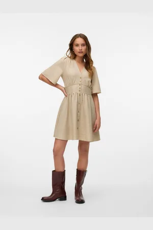 VERO MODA Mini-jurk VMMELANEY 2/4 SHORT DRESS WVN NOOS