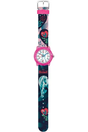 Scout Kwartshorloge Crystal Horloge, kinderhorloge, cadeau-idee, schoolbegin, meisjes, paard