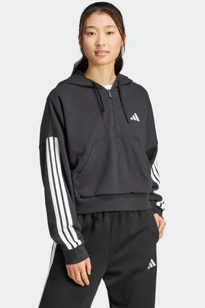adidas Hoodie W 3S FT QZ HD