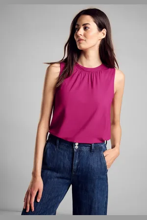 Street one Shirttop van een viscose-elastaan mengsel