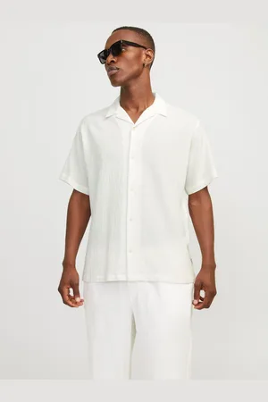 JACK & JONES Overhemd met korte mouwen JORLUKE CRINKLE RESORT SHIRT SS SN