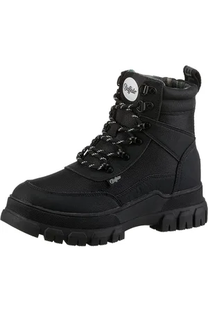 Buffalo Veterschoenen NOVA COM VEGAN enkellaars, high top sneaker, plateau hak, met memory foam