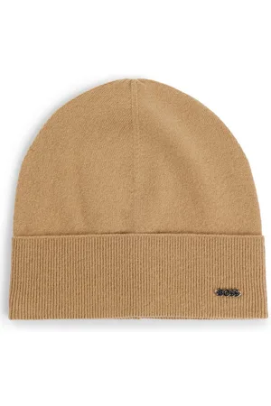 HUGO BOSS Beanie Lari_hat met opgestikte riblook