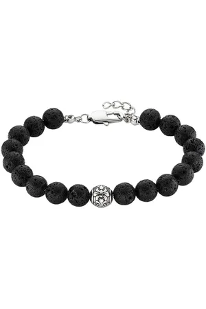 Bruno Banani Armband Sieraad cadeau roestvrijstalen armband met lavasteen