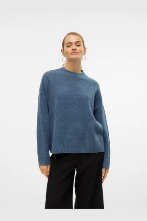 VERO MODA Gebreide trui VMBOOM LS O-NECK PULLOVER GA NOOS