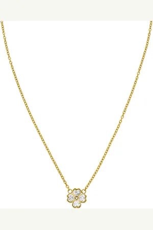 Purelei Ketting met hanger Sieraden cadeau Cuore klavertje, 22421-Halsketting-Cuore