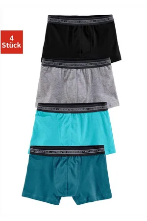 AUTHENTIC LE JOGGER Boxershort voor jongens in klassieke pasvorm met weefband (set, 4 stuks)