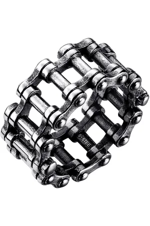 Firetti Ring Sieraden cadeau roestvrijstalen ring fiets ketting-optiek
