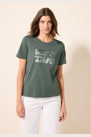 CECIL T-shirt met folieprint