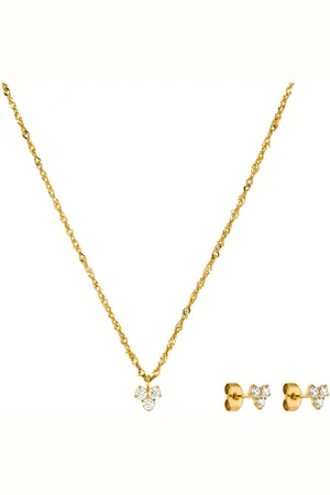 Purelei Oorring- en kettingenset Sieraden cadeau roestvrijstalen Mahina Club Konani, 2310-MC-Konani- (set, 3-delig)
